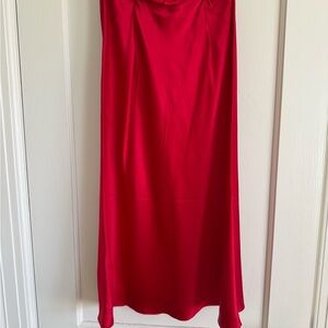 Quince Silk Red Women's Skirt XS